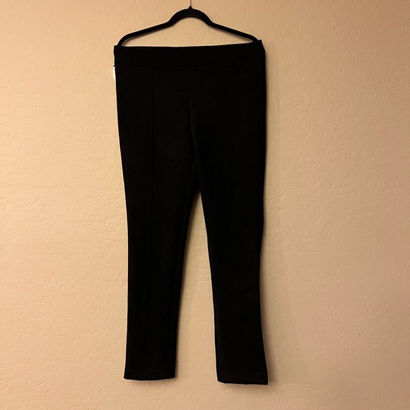 Andrew Marc Black Faux Suede Pants/Leggings - Picture 10 of 15
